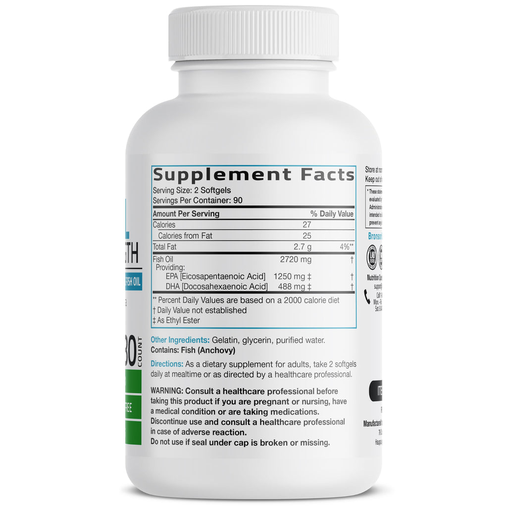 Omega-3 Fish Oil 2720 mg 180 Softgels D671