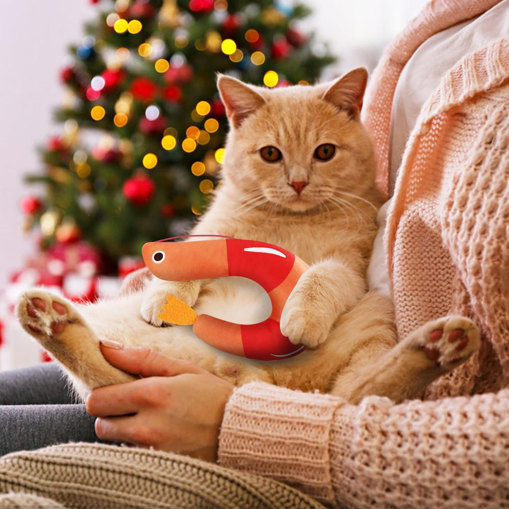 2 Pcs Catnip Plush Cat Toys with Bells L7067