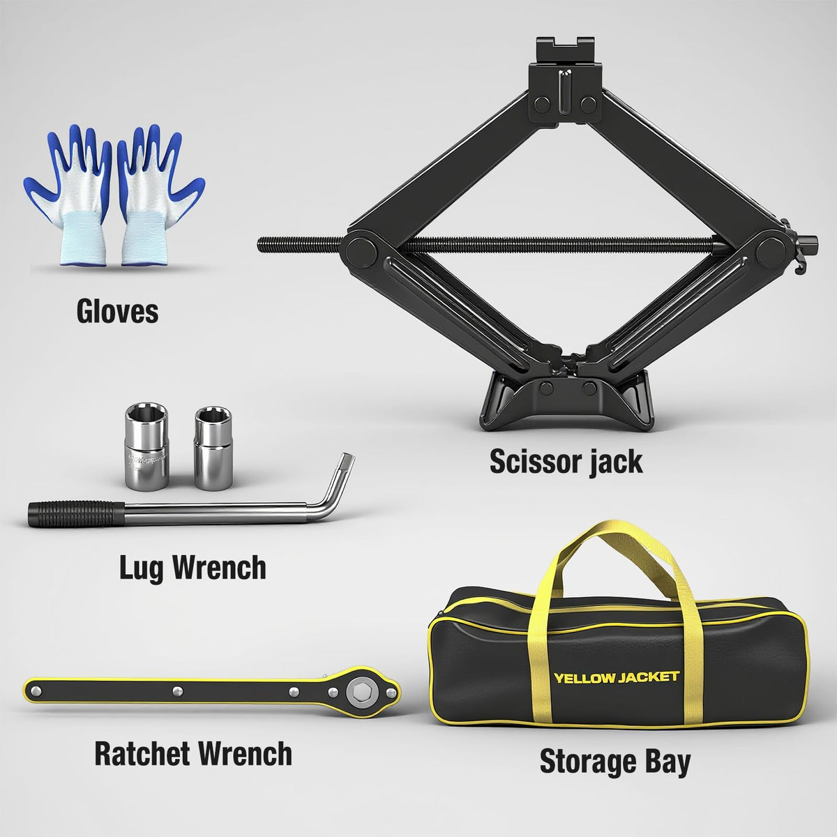 3 Ton Scissor Car Jack with Lug Wrench Z145404
