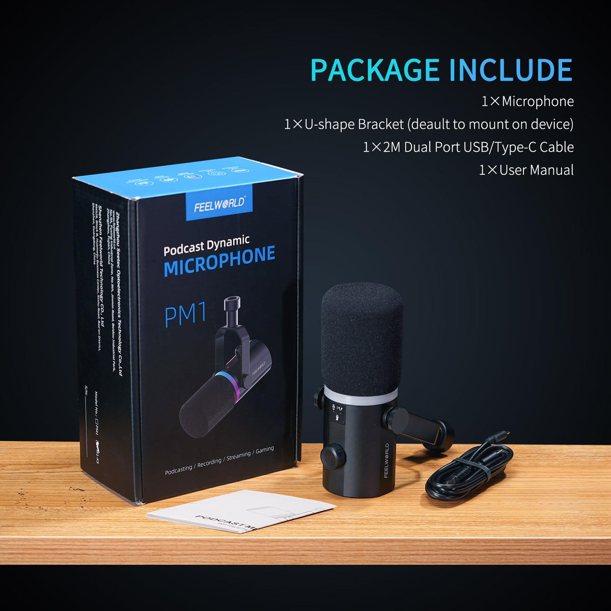 Black Metal Dynamic Microphone V908
