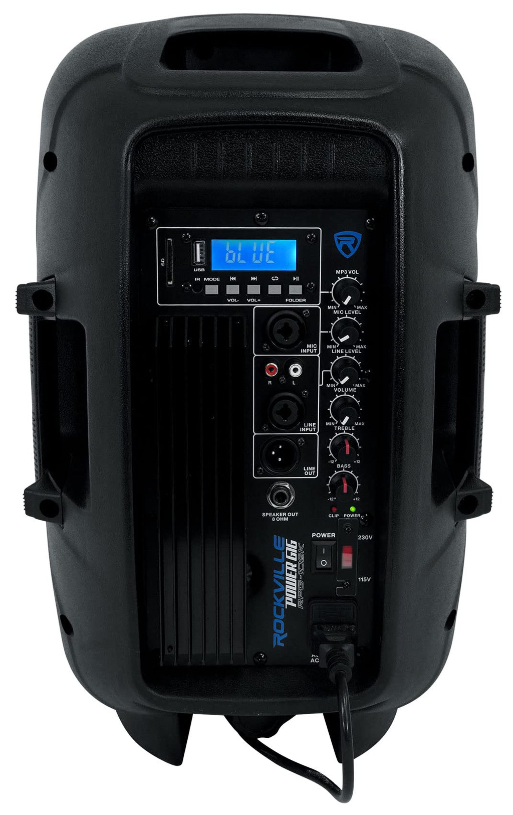 Powered PA Speaker Package with Mic Stands Cables Z136395