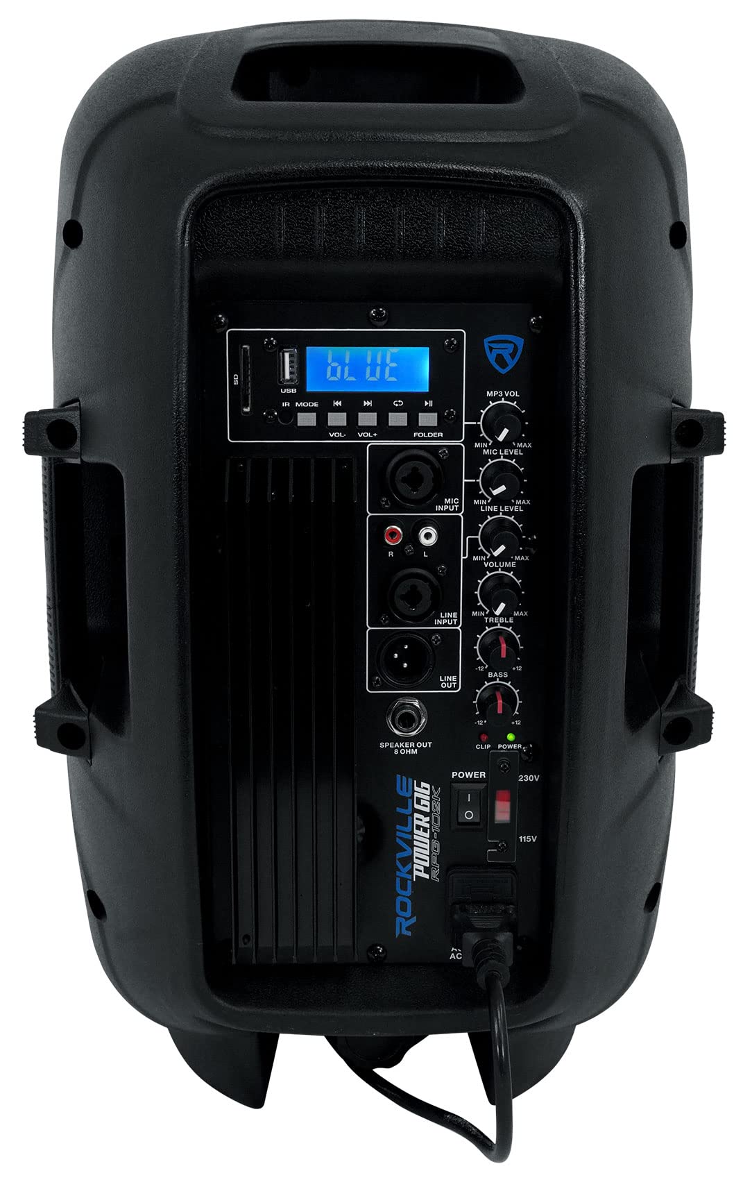 Powered PA Speaker Package with Mic Stands Cables Z136395