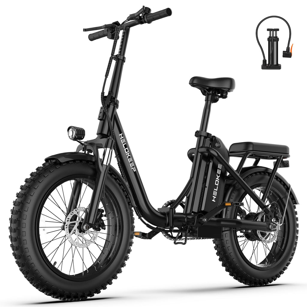 Folding Electric Bike with Rear Rack P470684