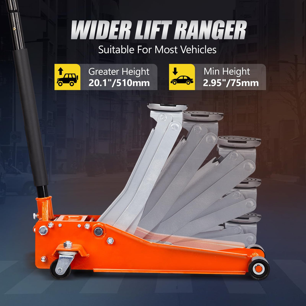 3 Ton Low Profile Hydraulic Floor Jack Z7676