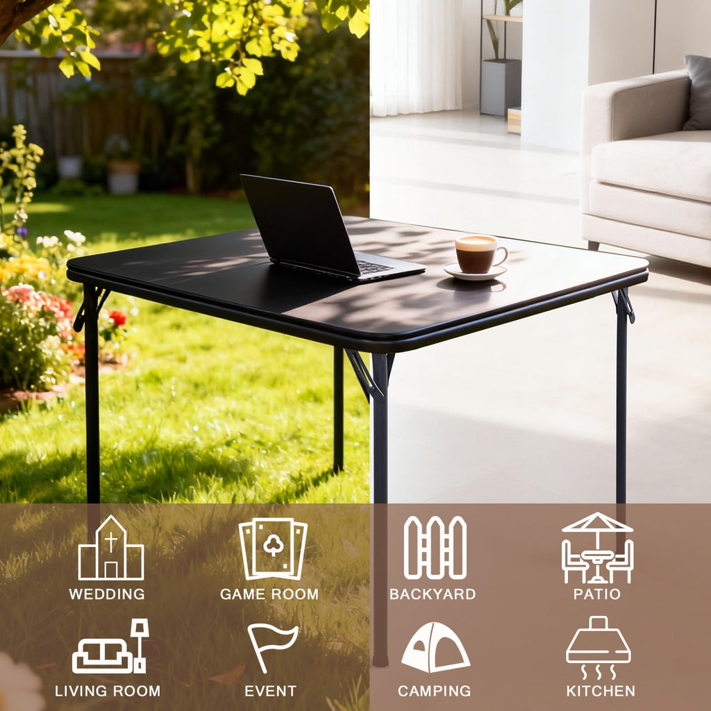 Black 32x32 Folding Table B597305