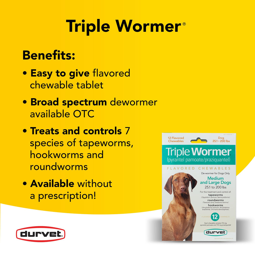 Triple Wormer for Medium and Large Dogs X6684