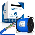 Blue Cat6 Shielded Plenum Ethernet Cable 1000FT W357