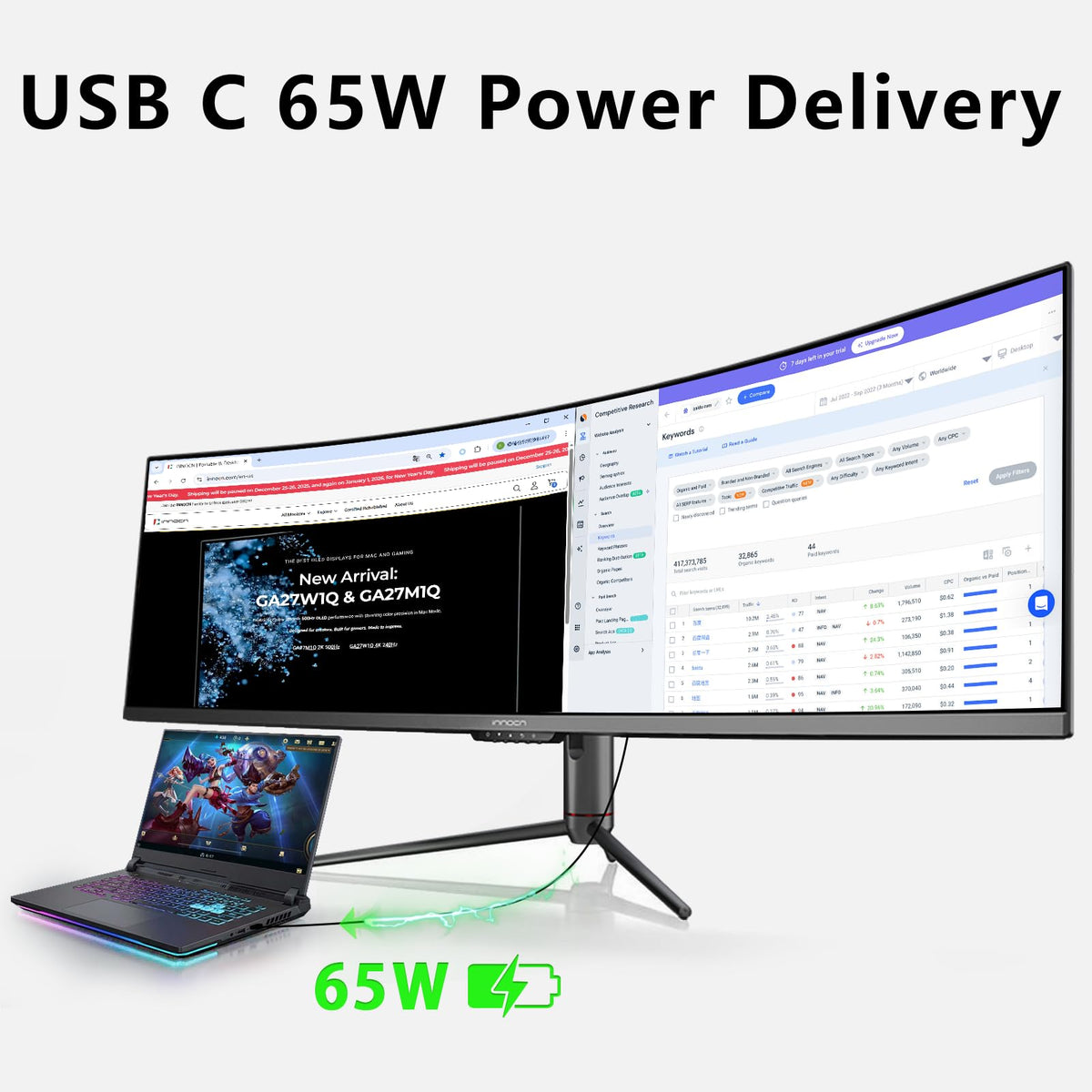 49" Curved Ultrawide 144Hz Monitor V4331
