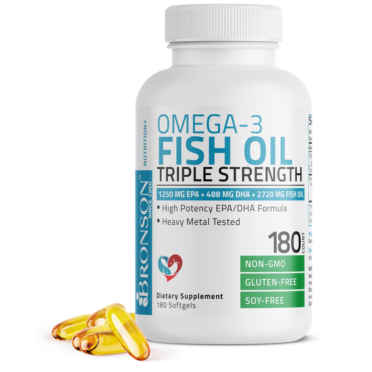 Omega-3 Fish Oil 2720 mg 180 Softgels D671