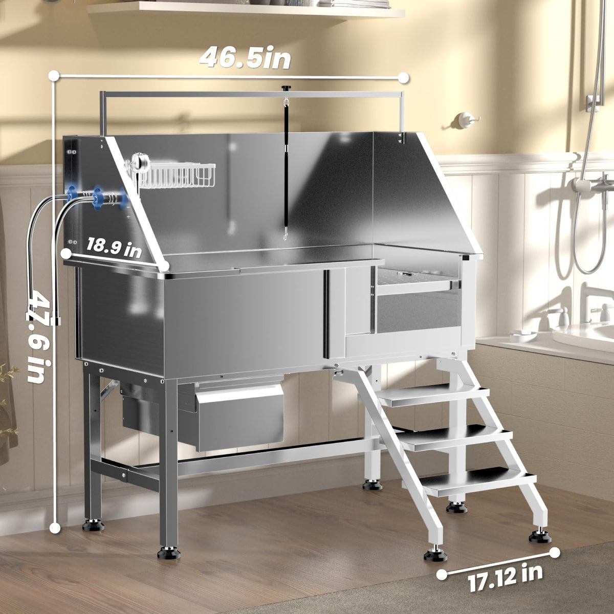 46" Stainless Steel Dog Wash Station S584162