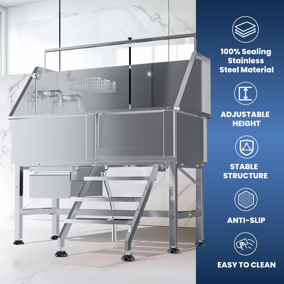 46" Stainless Steel Dog Wash Station S584162
