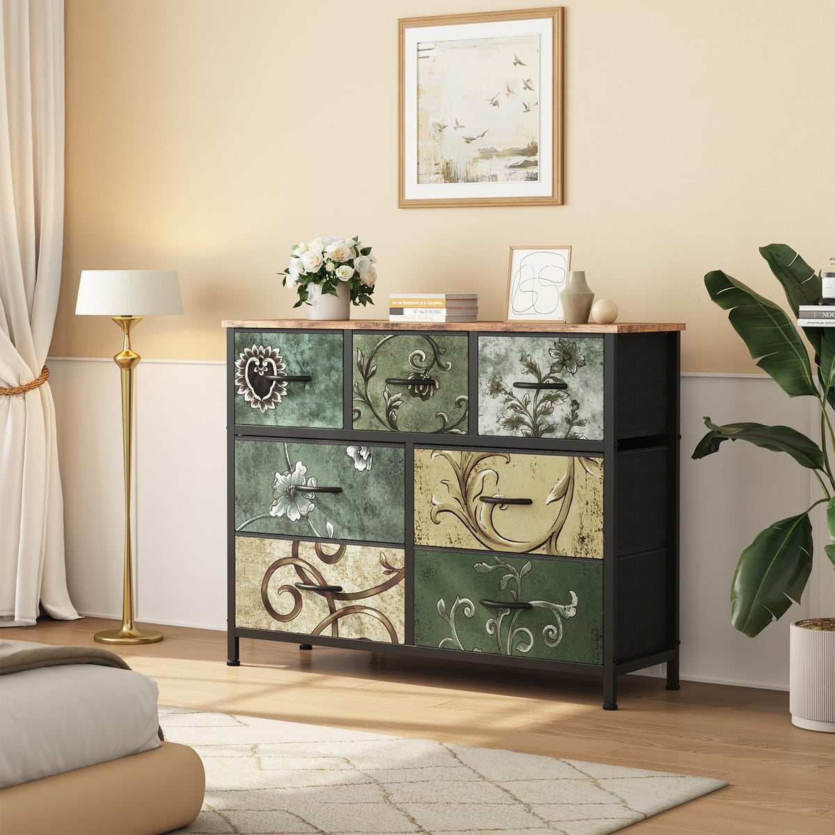 7 Drawer Fabric Dresser O705134