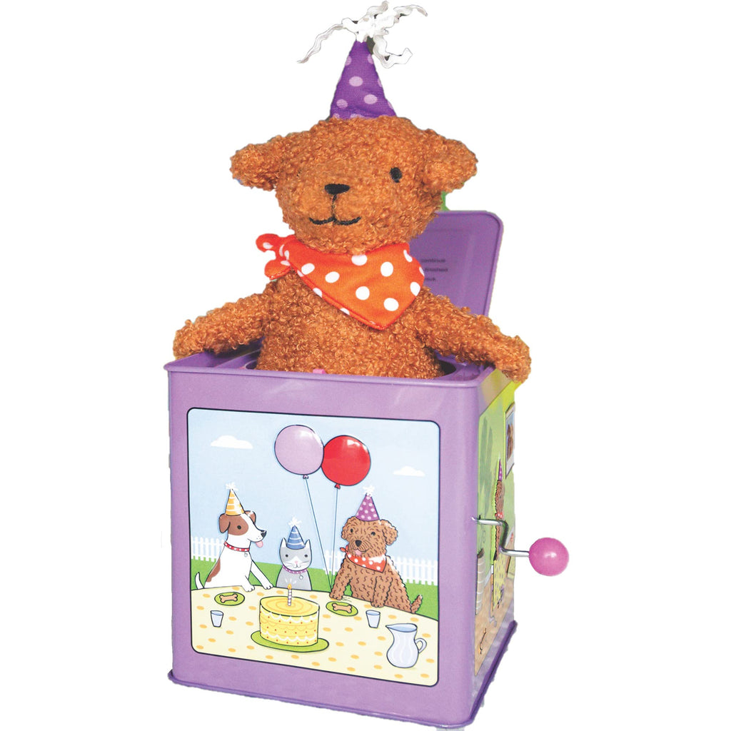 Birthday Puppy Jack-in-the-Box Toy L34583