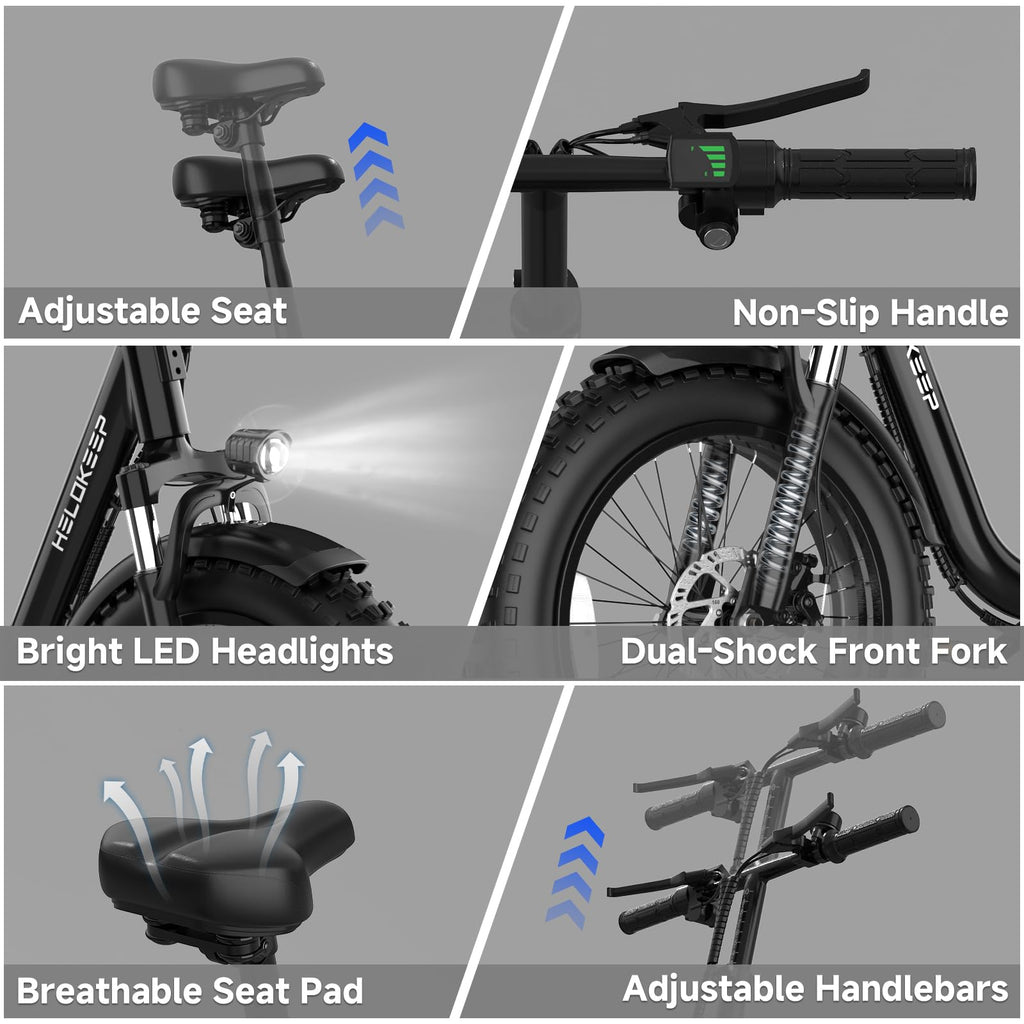 Folding Electric Bike with Rear Rack P470684