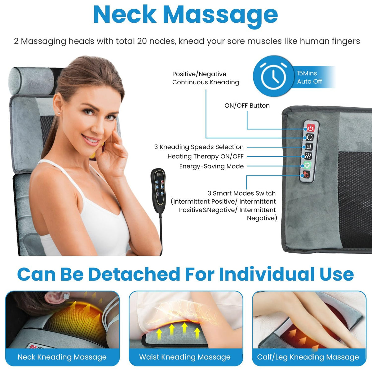Full Body Massage Mat with Heat M73358
