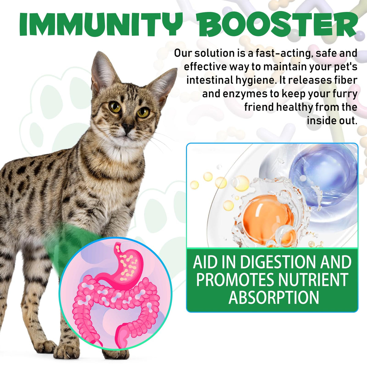 Natural Probiotic Digestive Support Supplement Drops for Cats O97169