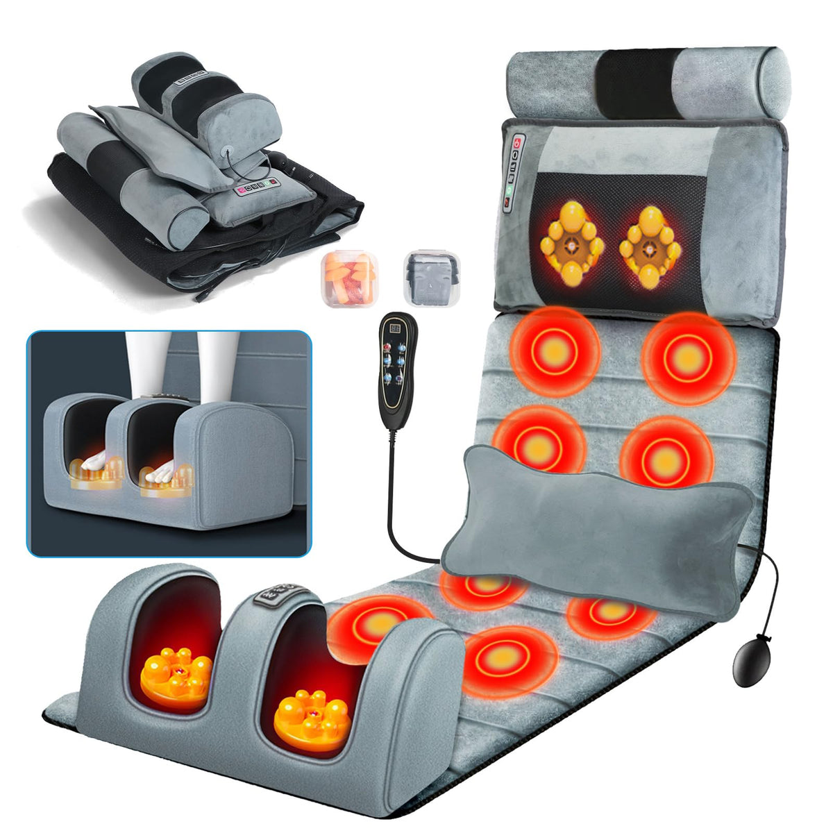 Full Body Massage Mat with Heat M73358