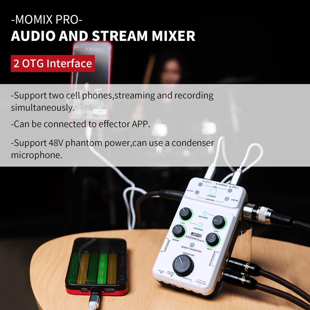 Portable Rechargeable USB Audio Interface with 48V Phantom Power Z201955