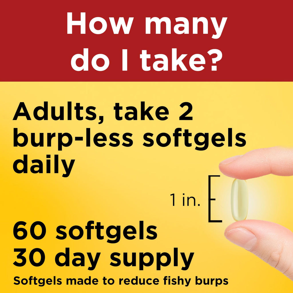 Fish Oil Omega 3 1400 mg Minis 60 Softgels C94541