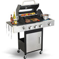 3-Burner Propane Gas Grill with Side Burner F2252
