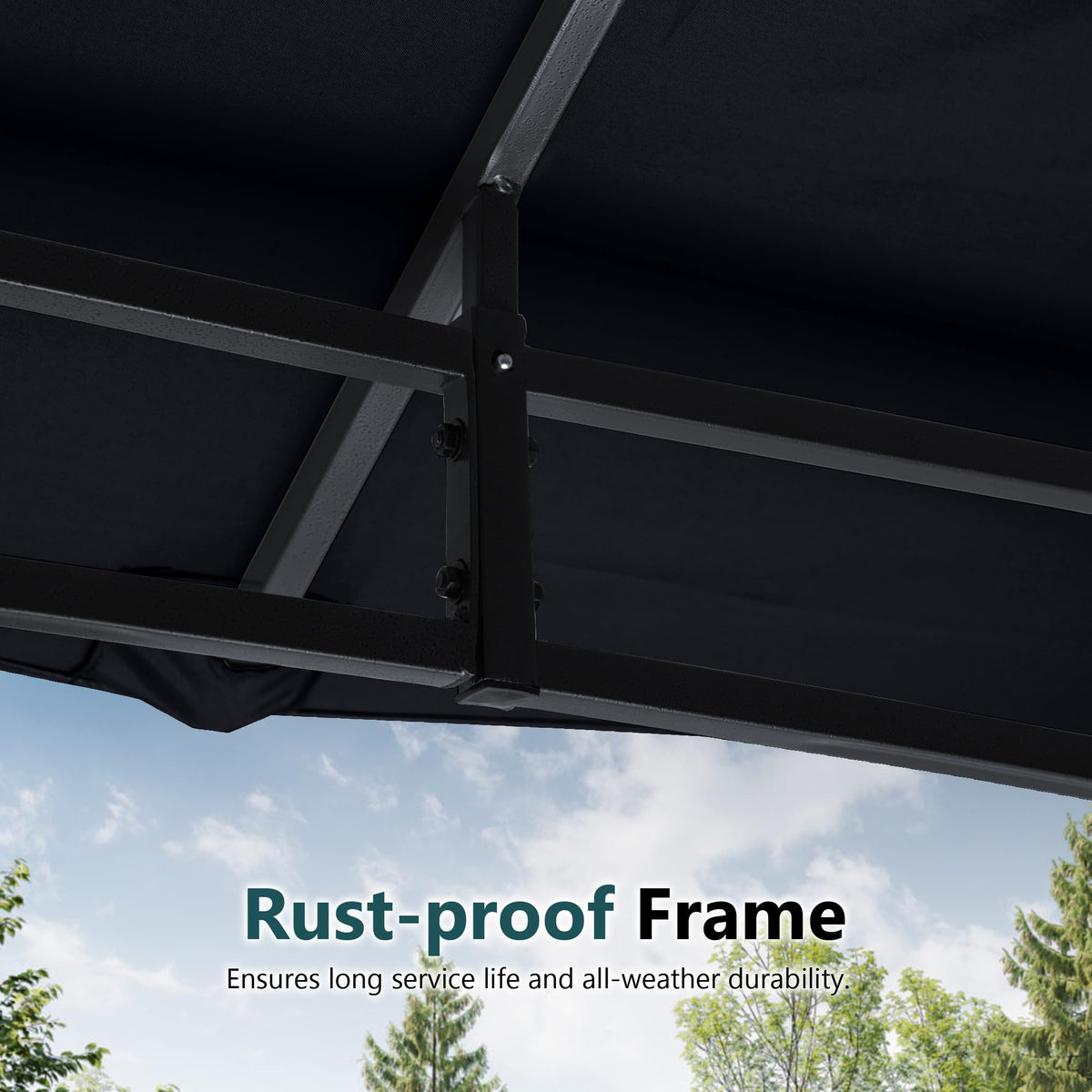10x12 ft Heavy Duty Patio Gazebo with Netting Walls U7206
