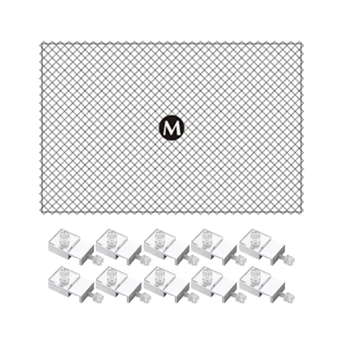 80x106cm Fish Tank Screen Net with 10 Clips R2296