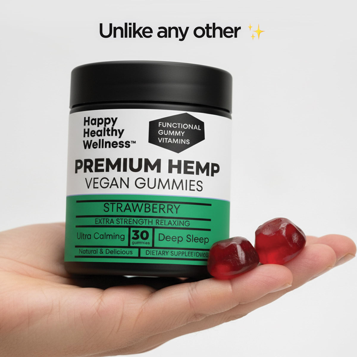 Strawberry Hemp Gummies 60 Count E83675