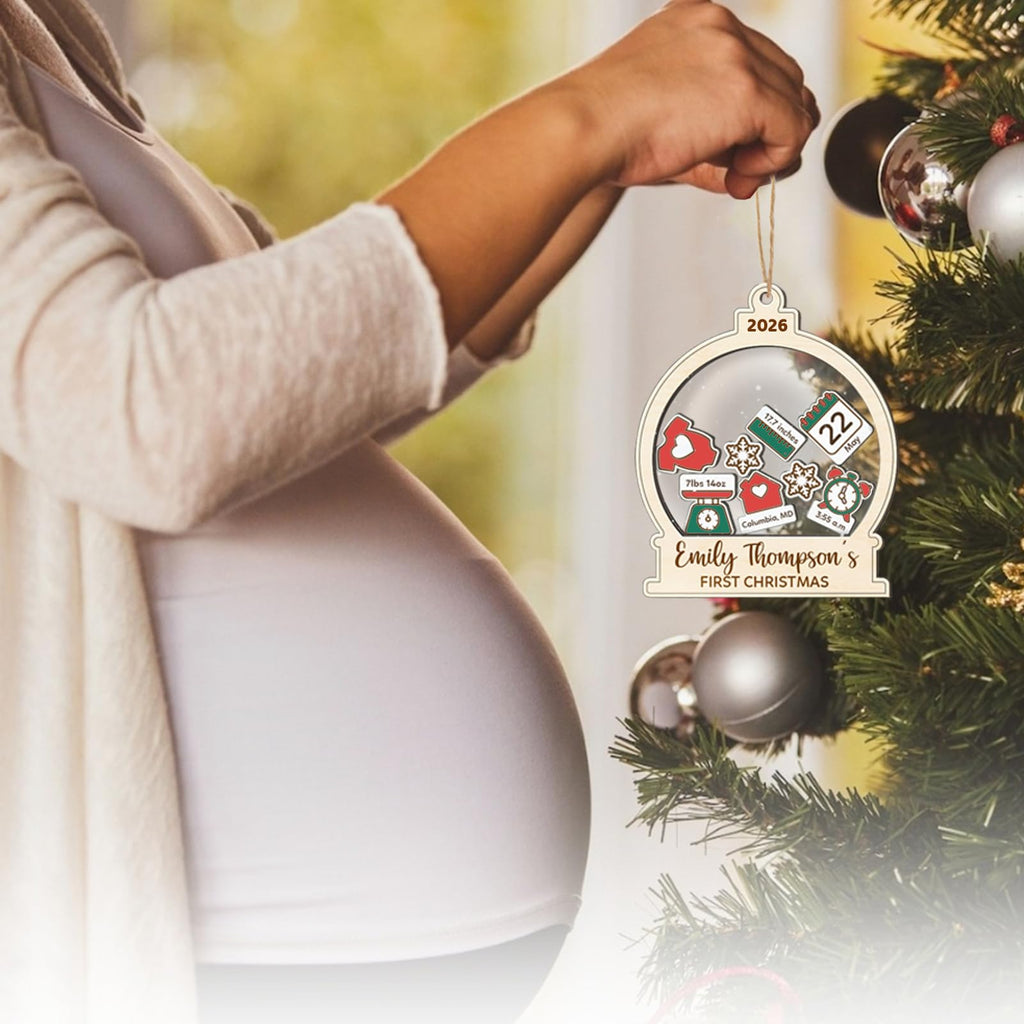 Baby's First Christmas Ornament 2026 Spherical W25704