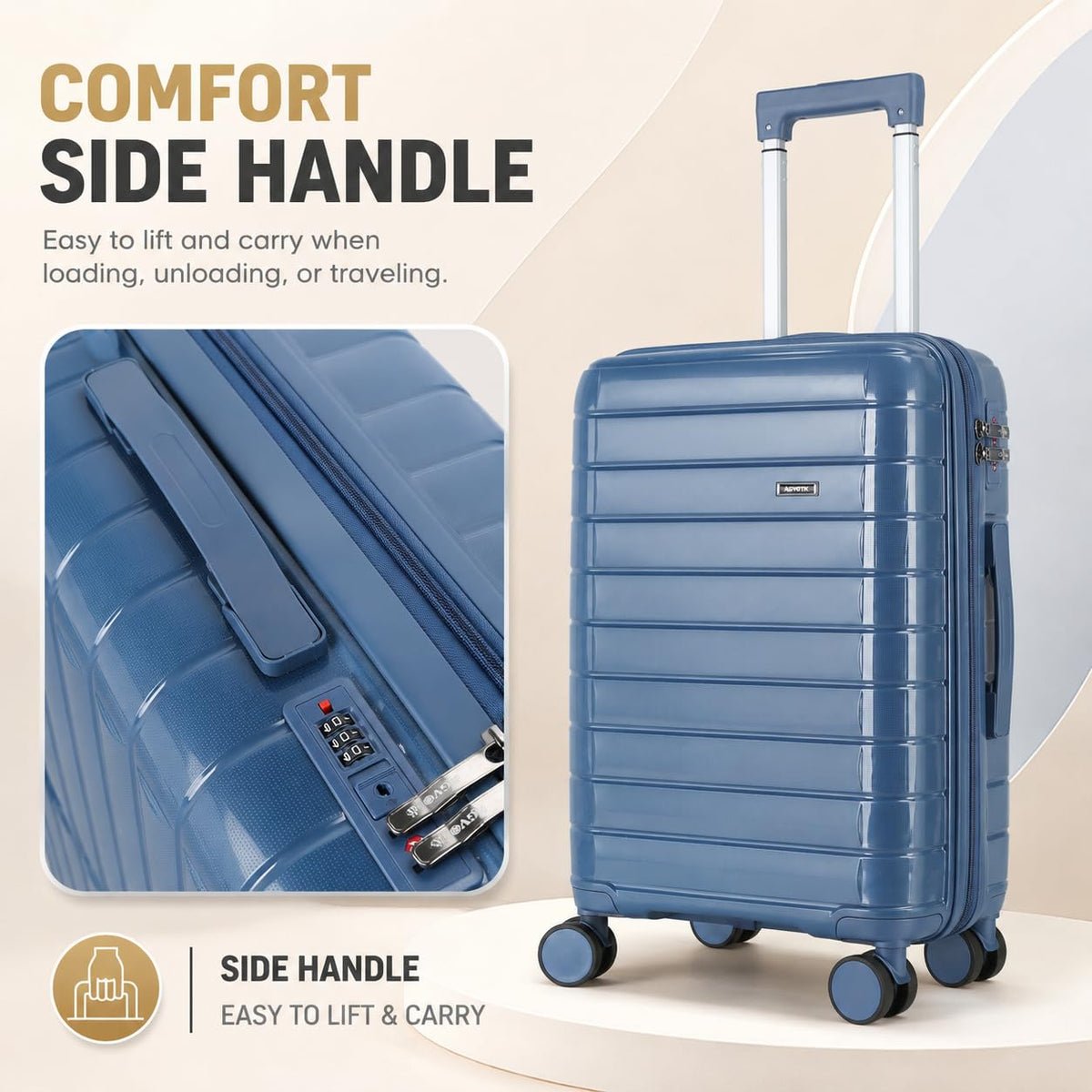 20 Inch Lightweight Hard Shell Spinner Luggage O8788
