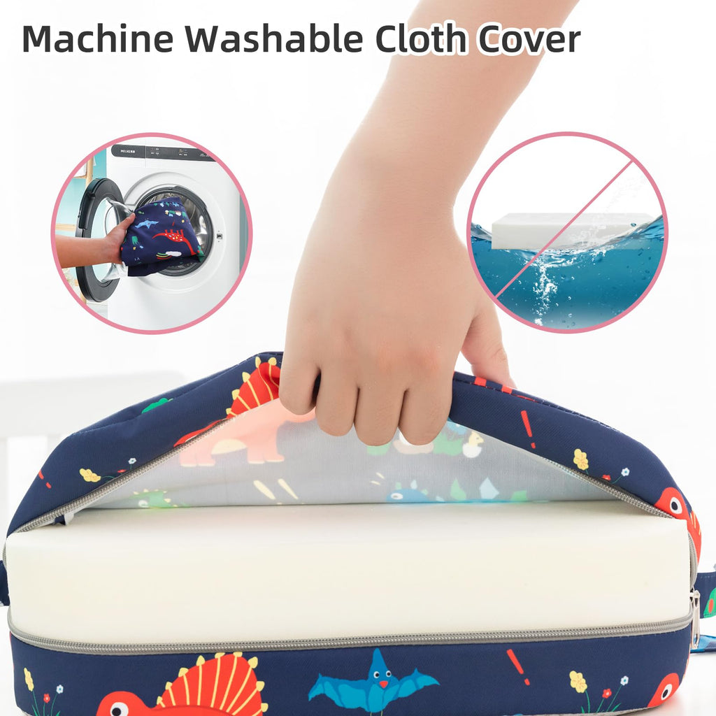 Portable Kids Booster Seat with Safety Buckles F18956