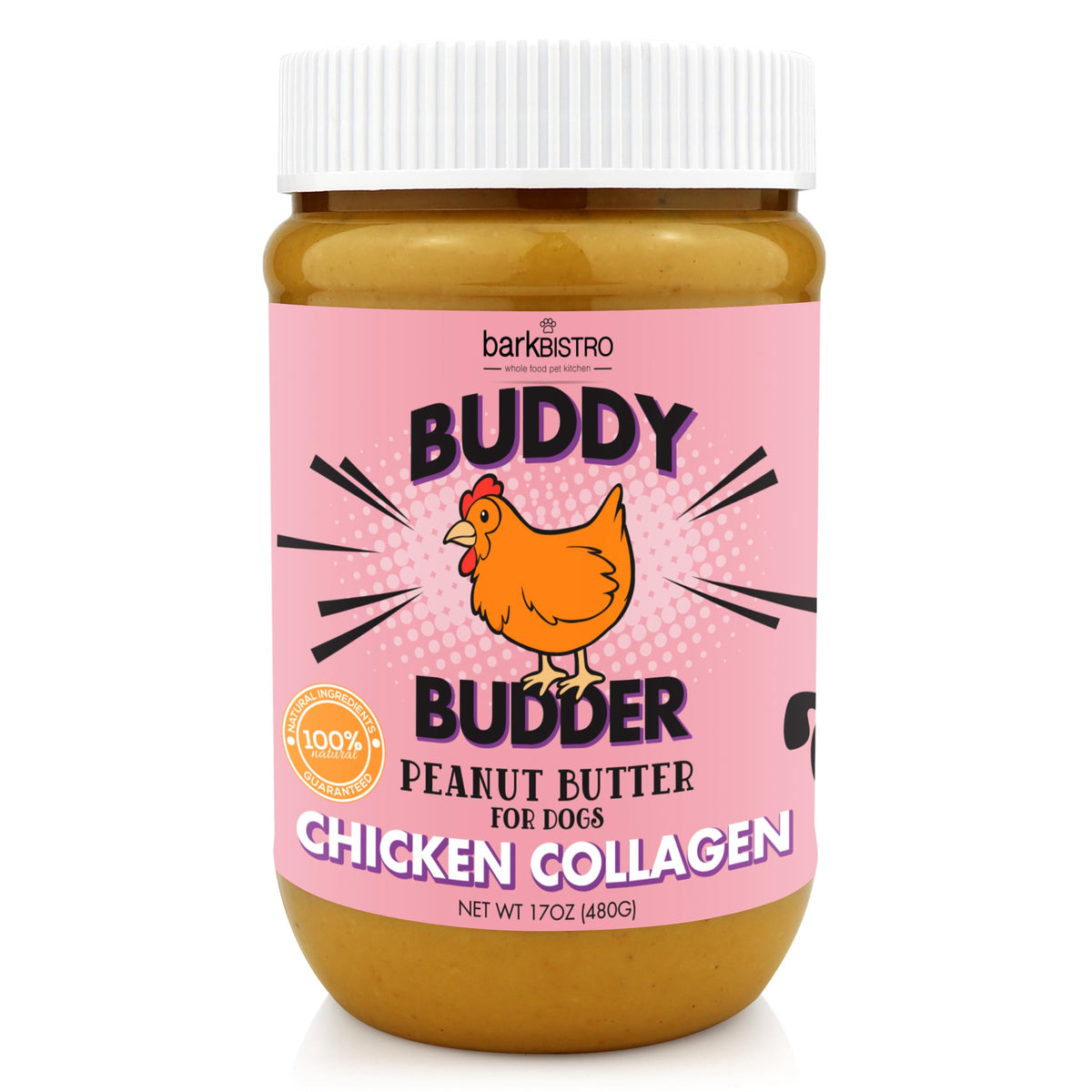 Chicken Collagen Peanut Butter Dog Treats 17oz P99449