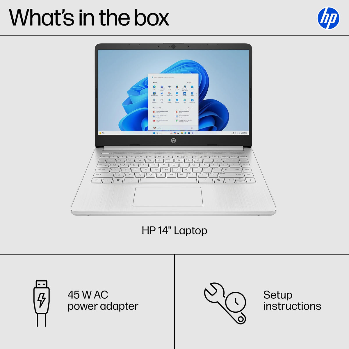14 inch Laptop, Intel Celeron N4500, 4 GB RAM, 64 GB eMMC, Natural Silver C49824