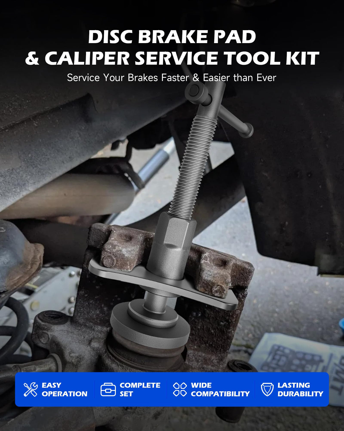 24pc Brake Caliper Compression Tool with Adapters & Hangers V623