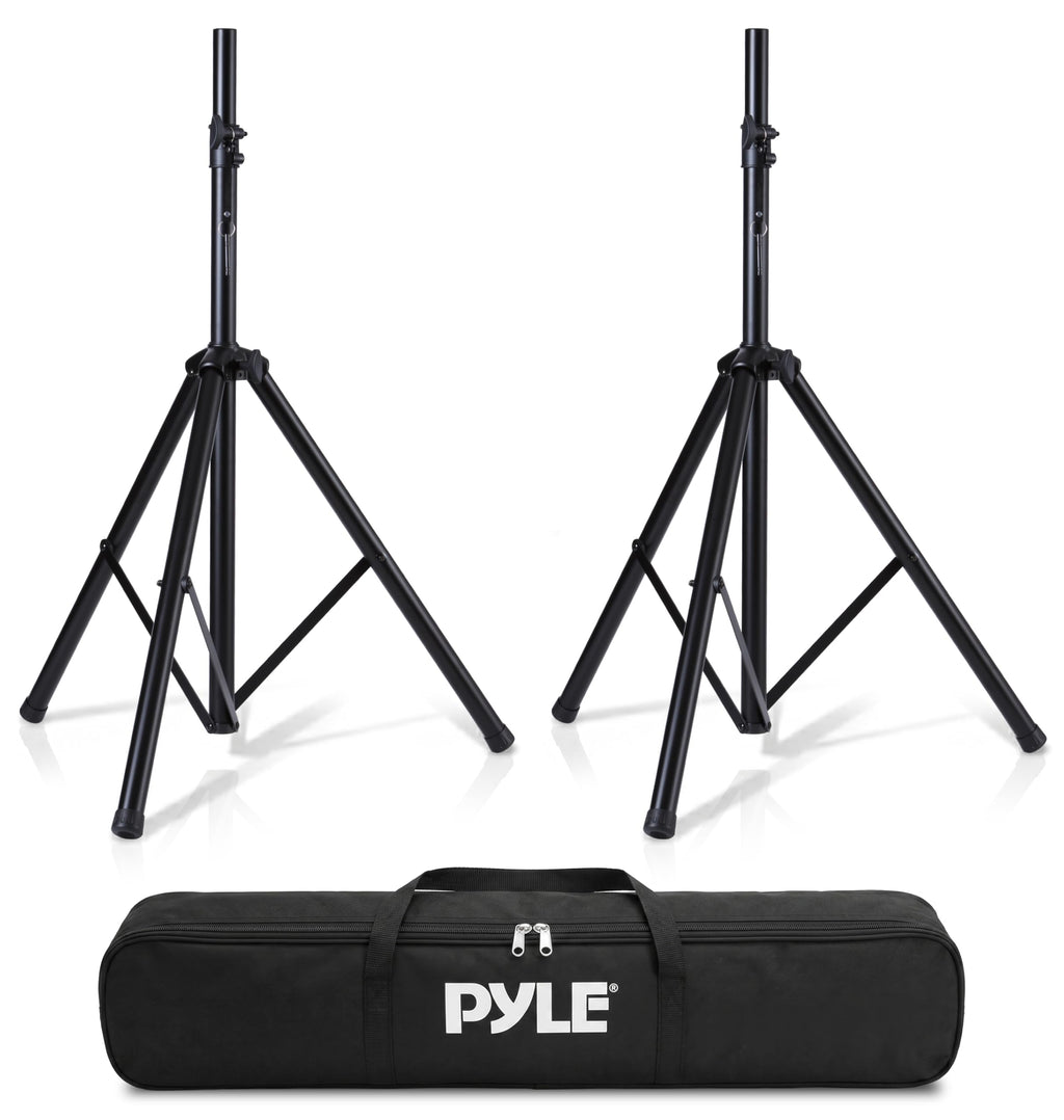 Black Dual Speaker Stand Kit with Storage Bag D867