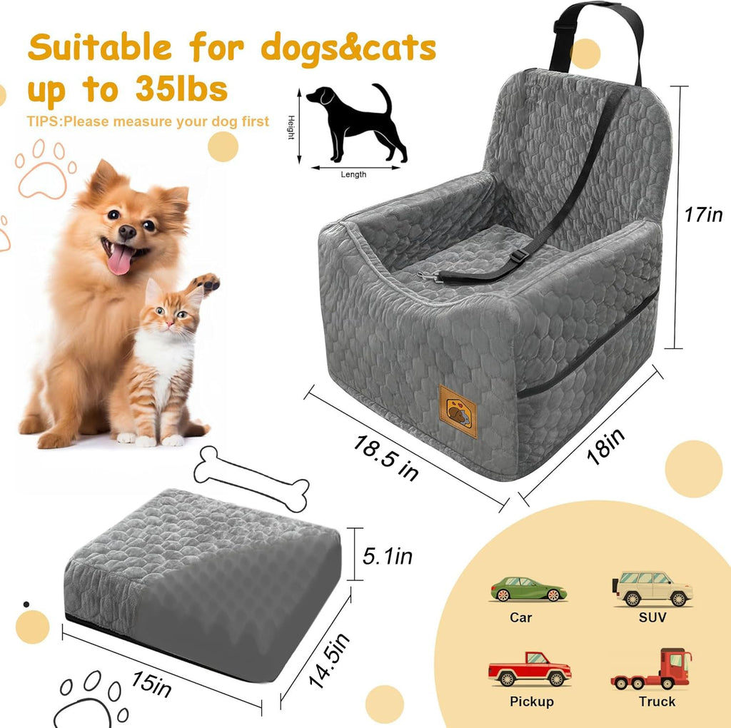 Memory Foam Dog Booster Seat with Washable Removable Cover K65151