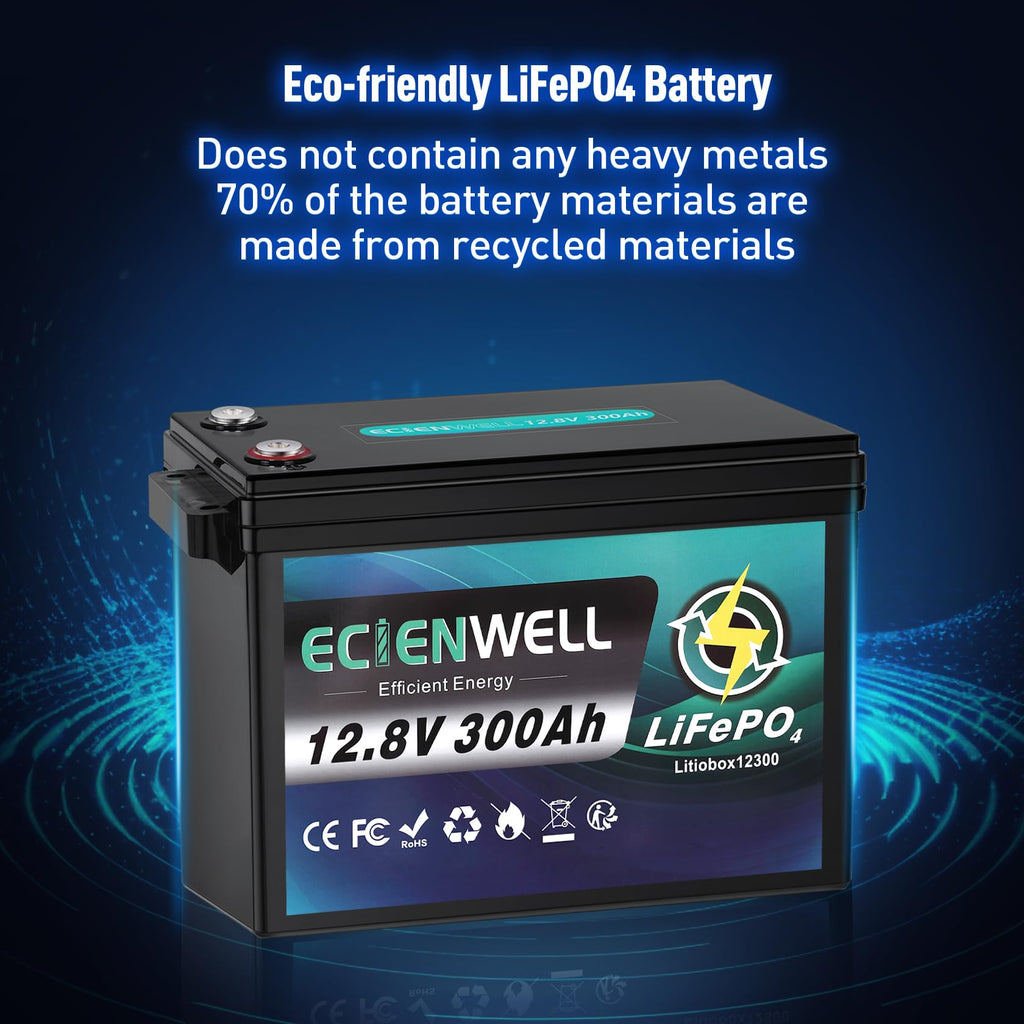 12V 300Ah Lithium LiFePO4 Battery with 200A BMS H958668