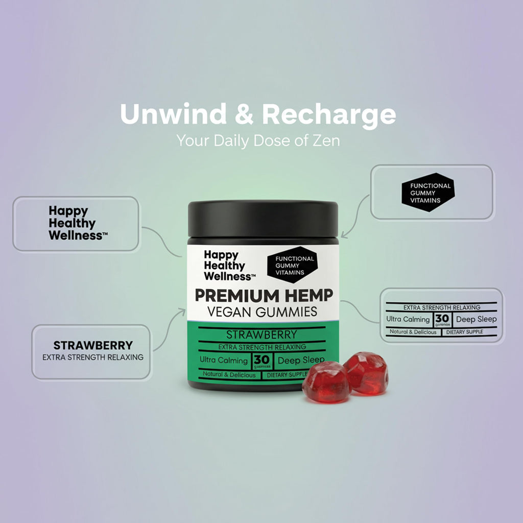 Strawberry Hemp Gummies 60 Count E83675