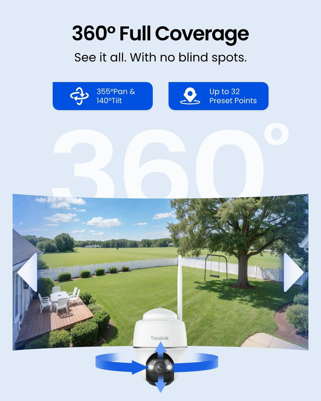 Solar Security Cameras Wireless Outdoor 360° Coverage Q846