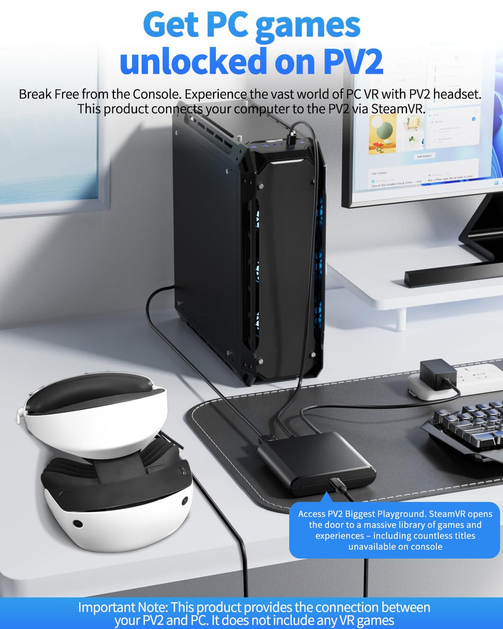 PC Adapter for VR2 Headset S9587
