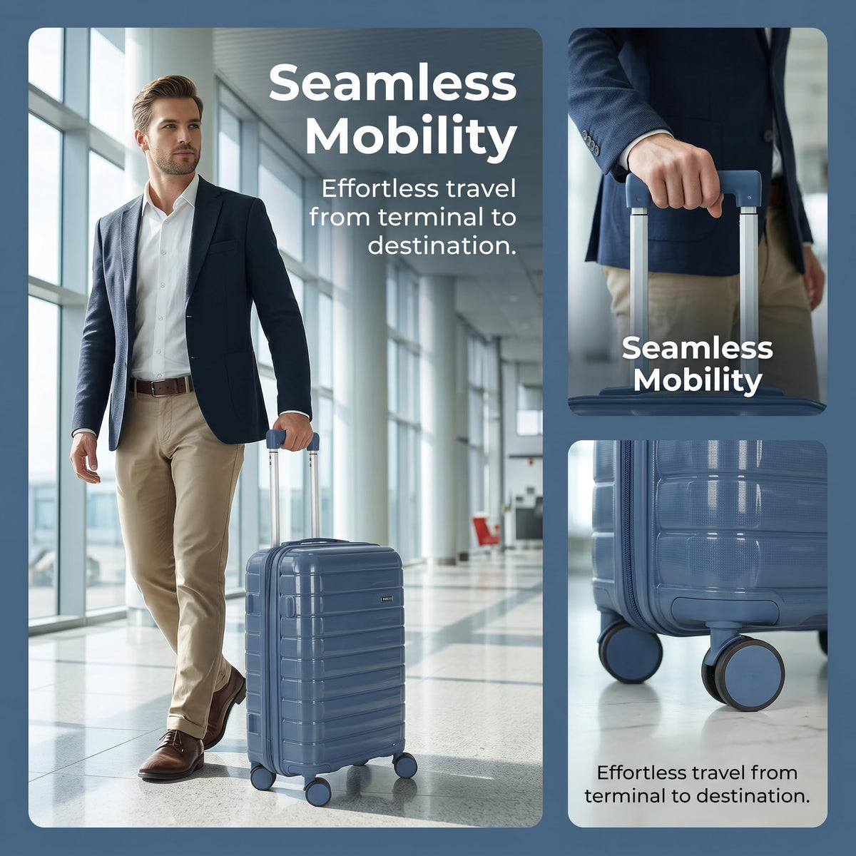20 Inch Lightweight Hard Shell Spinner Luggage O8788