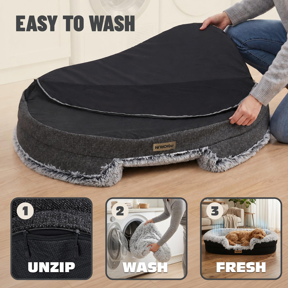 Fluffy Orthopedic Dog Bed M393323