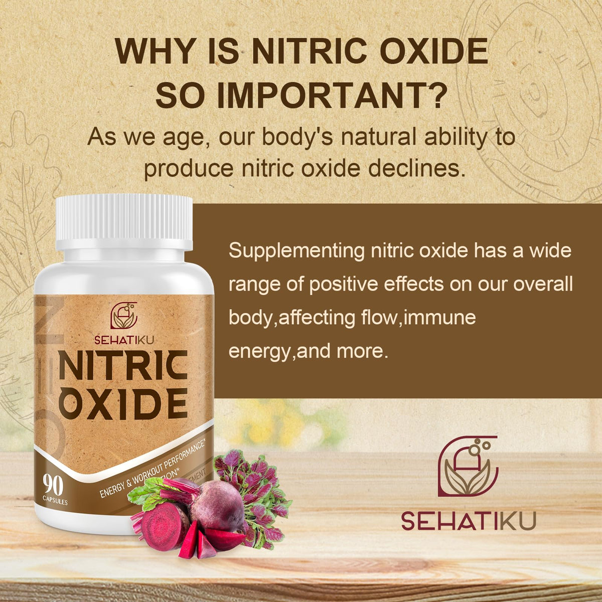 90 Capsules Nitric Oxide Supplement M377