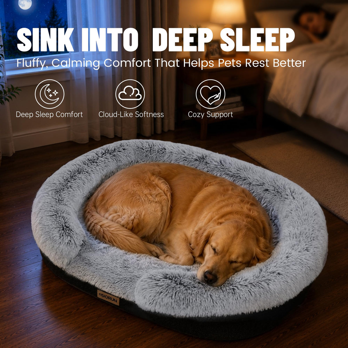 Fluffy Orthopedic Dog Bed M393323