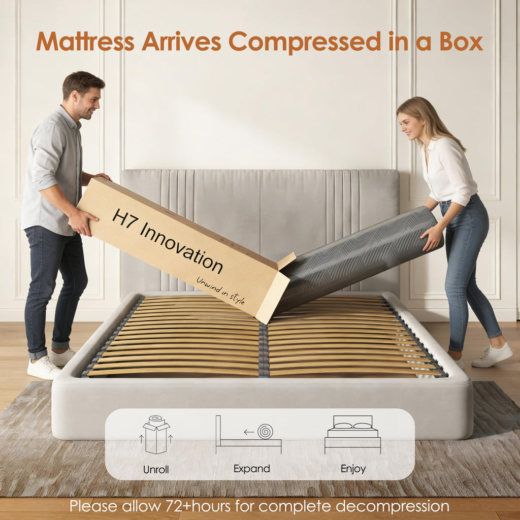 5 inch Bamboo Charcoal Gel Memory Foam Full Size Mattress Y977