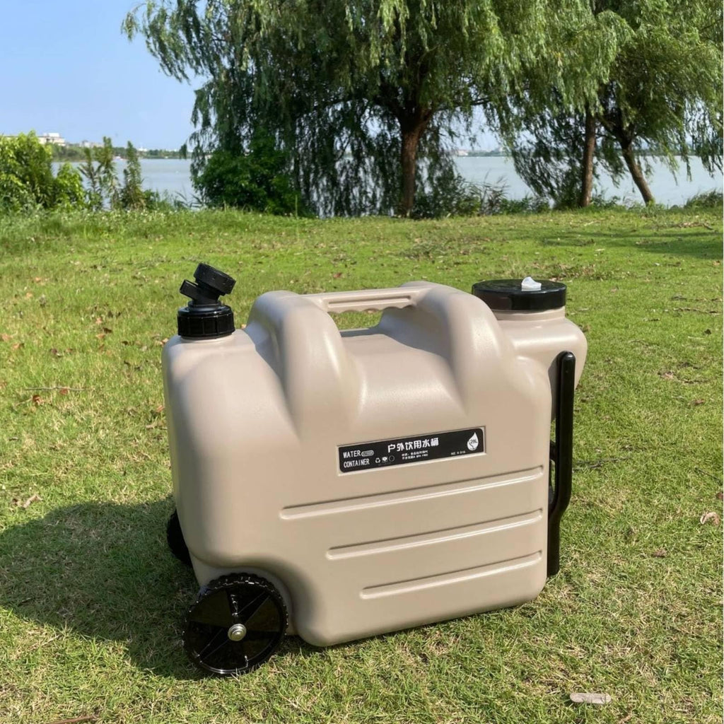 Portable Water Dispenser with Faucet Wheels Large Capacity Y901482