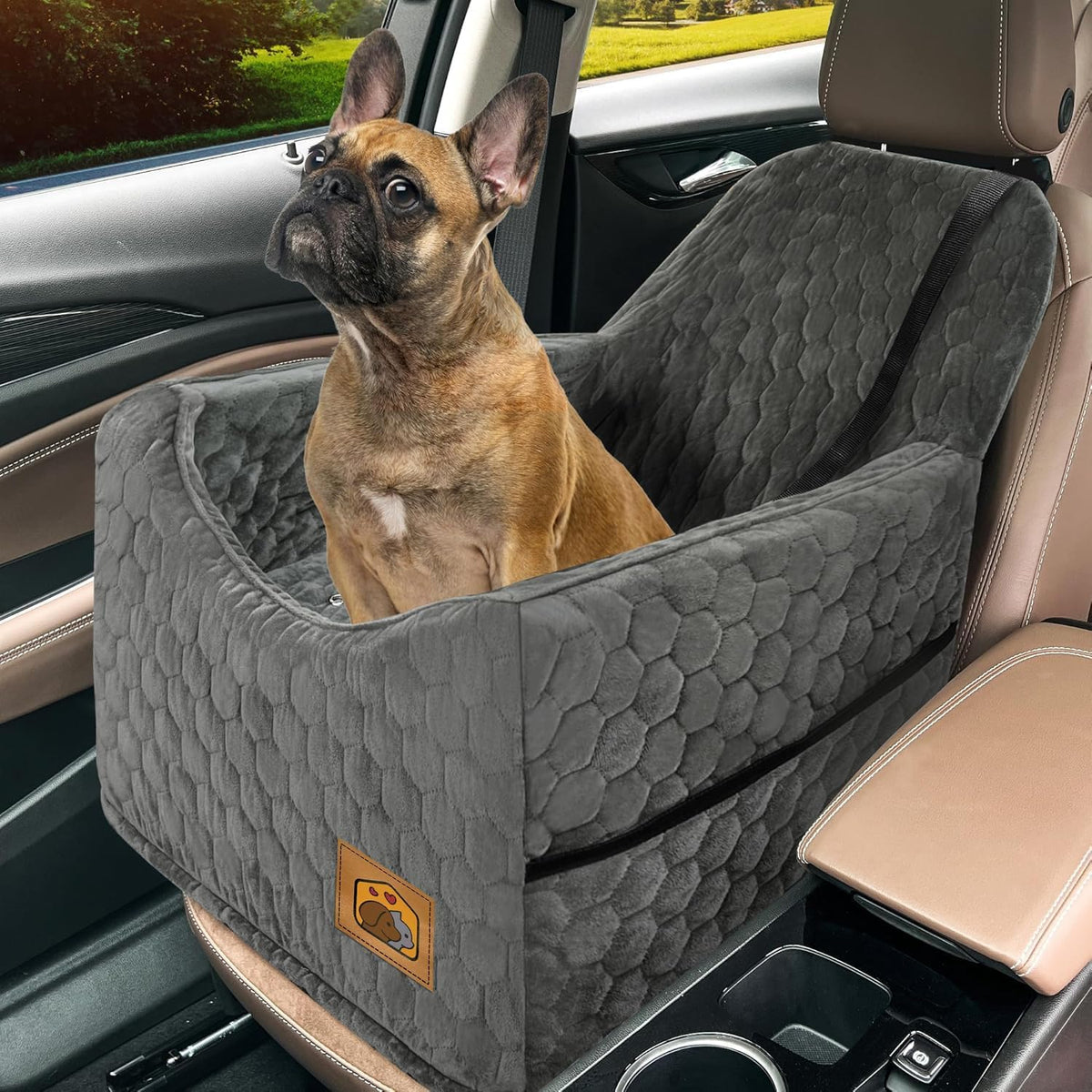 Memory Foam Dog Booster Seat with Washable Removable Cover K65151