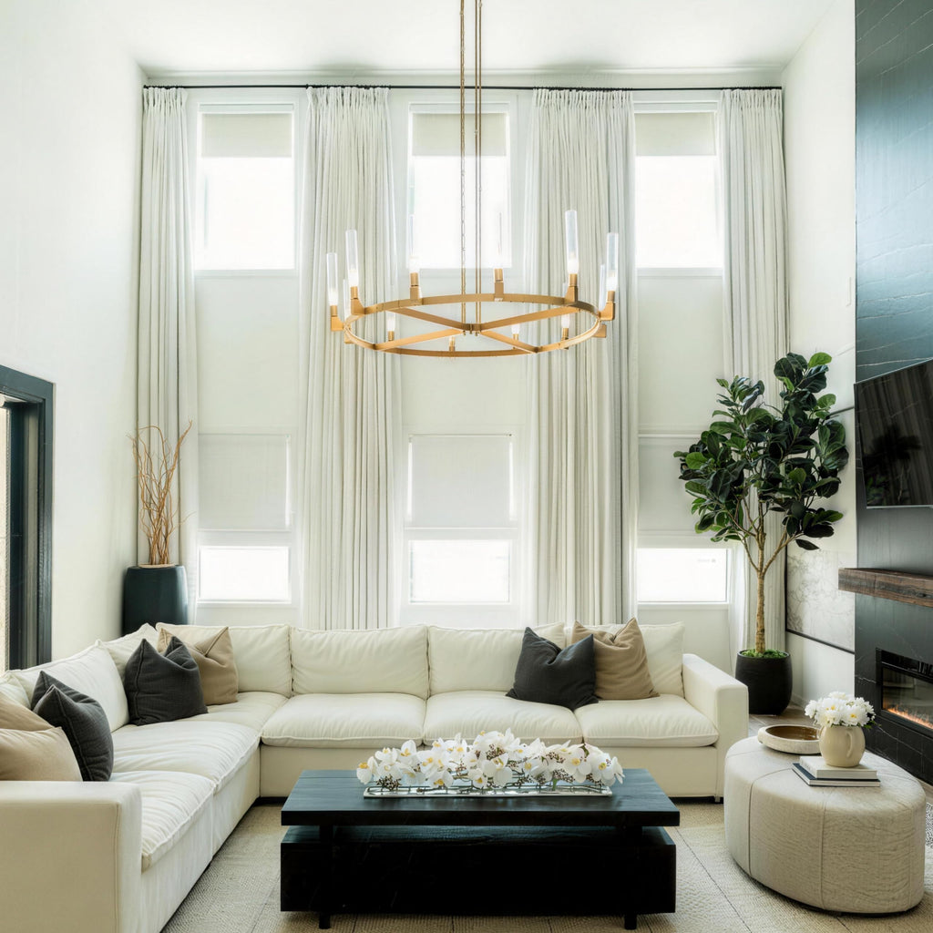 Linen Pinch Pleated Blackout Curtain 1 Panel H896