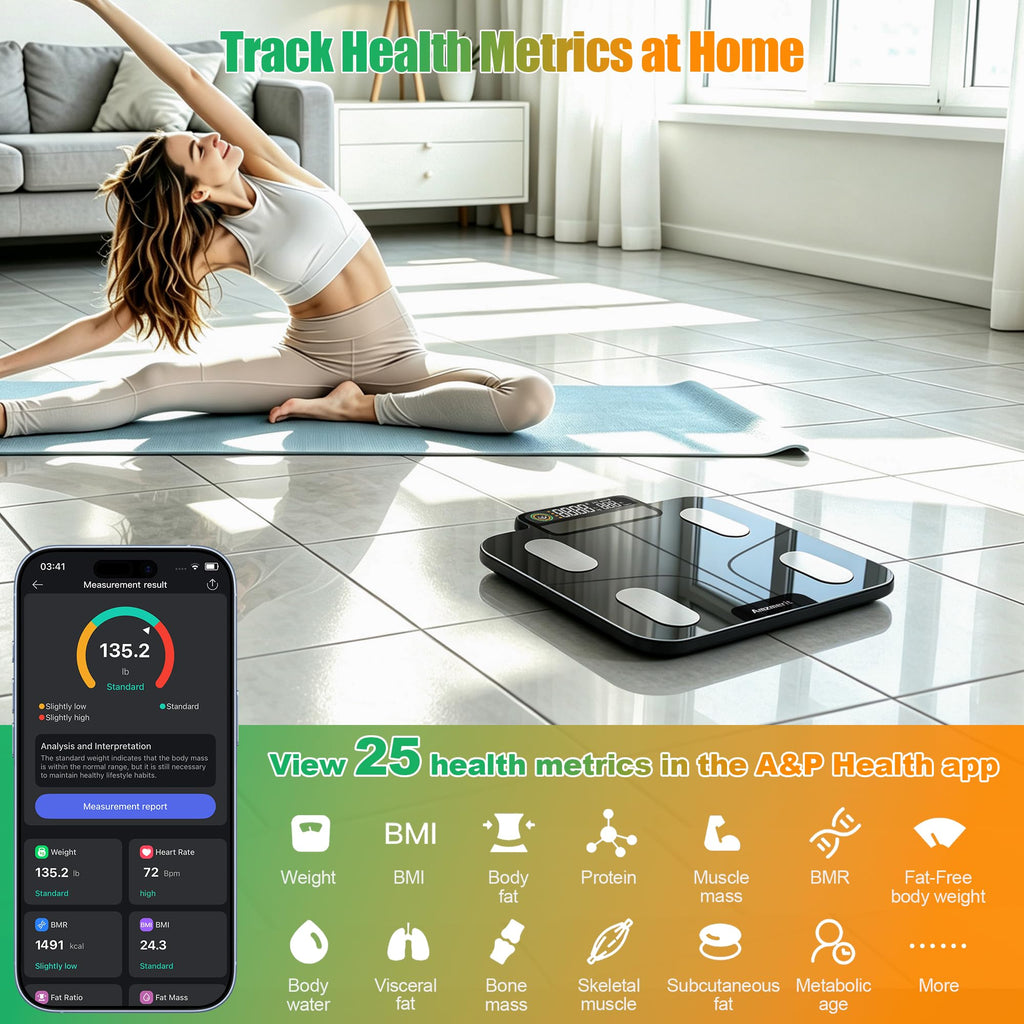 Solar Powered Smart Scale for Body Weight H463