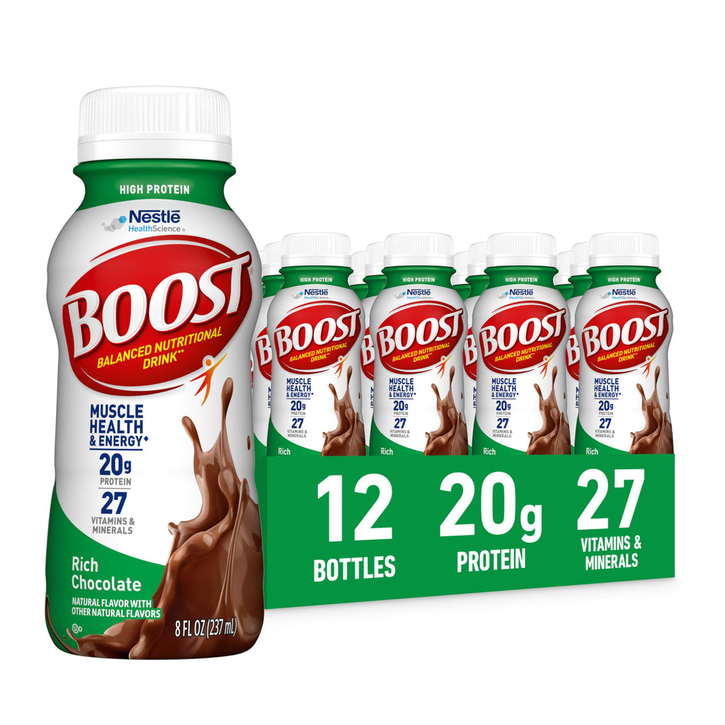 High Protein Nutritional Drink, Chocolate, 8 FL OZ, 12 pk D8085