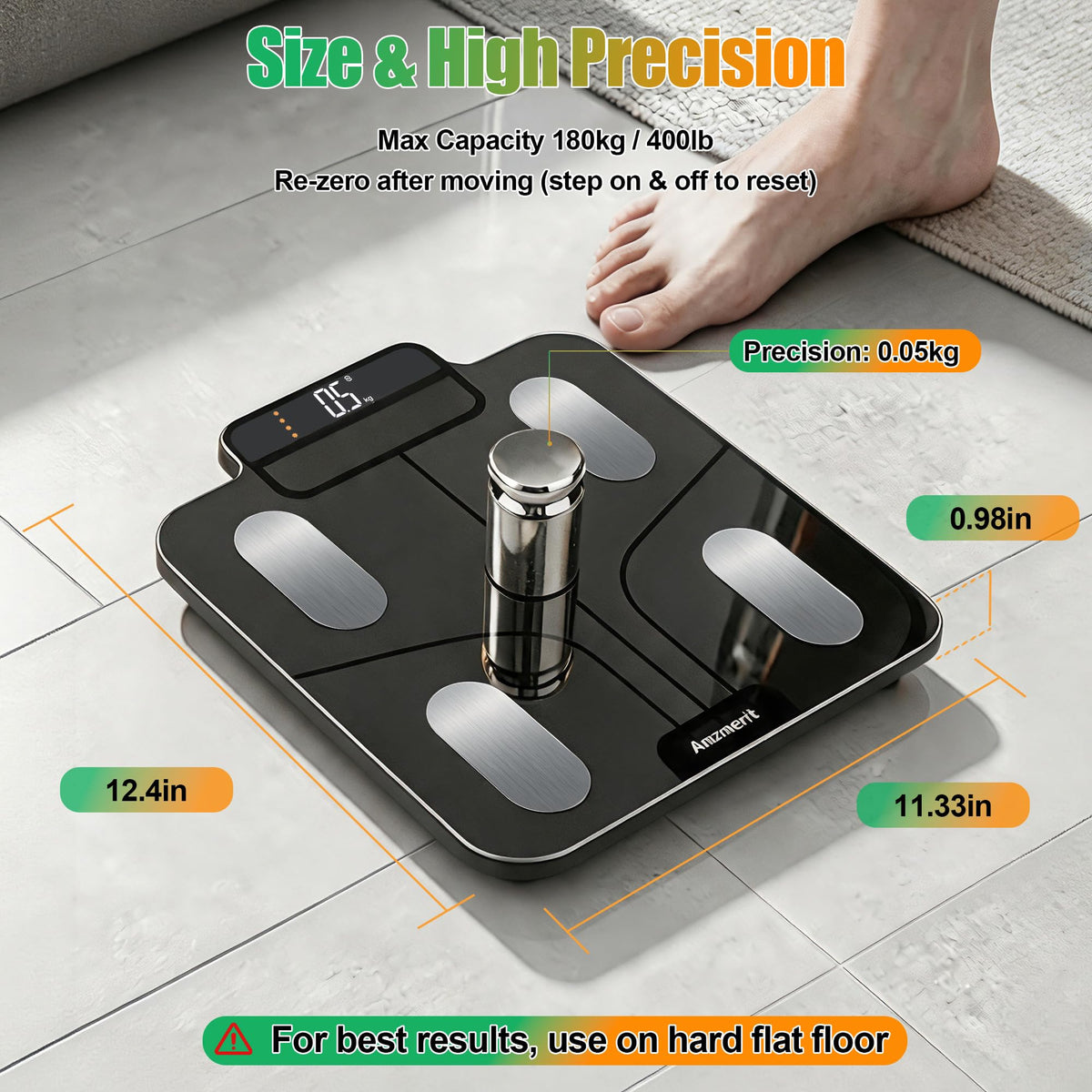Solar Powered Smart Scale for Body Weight H463